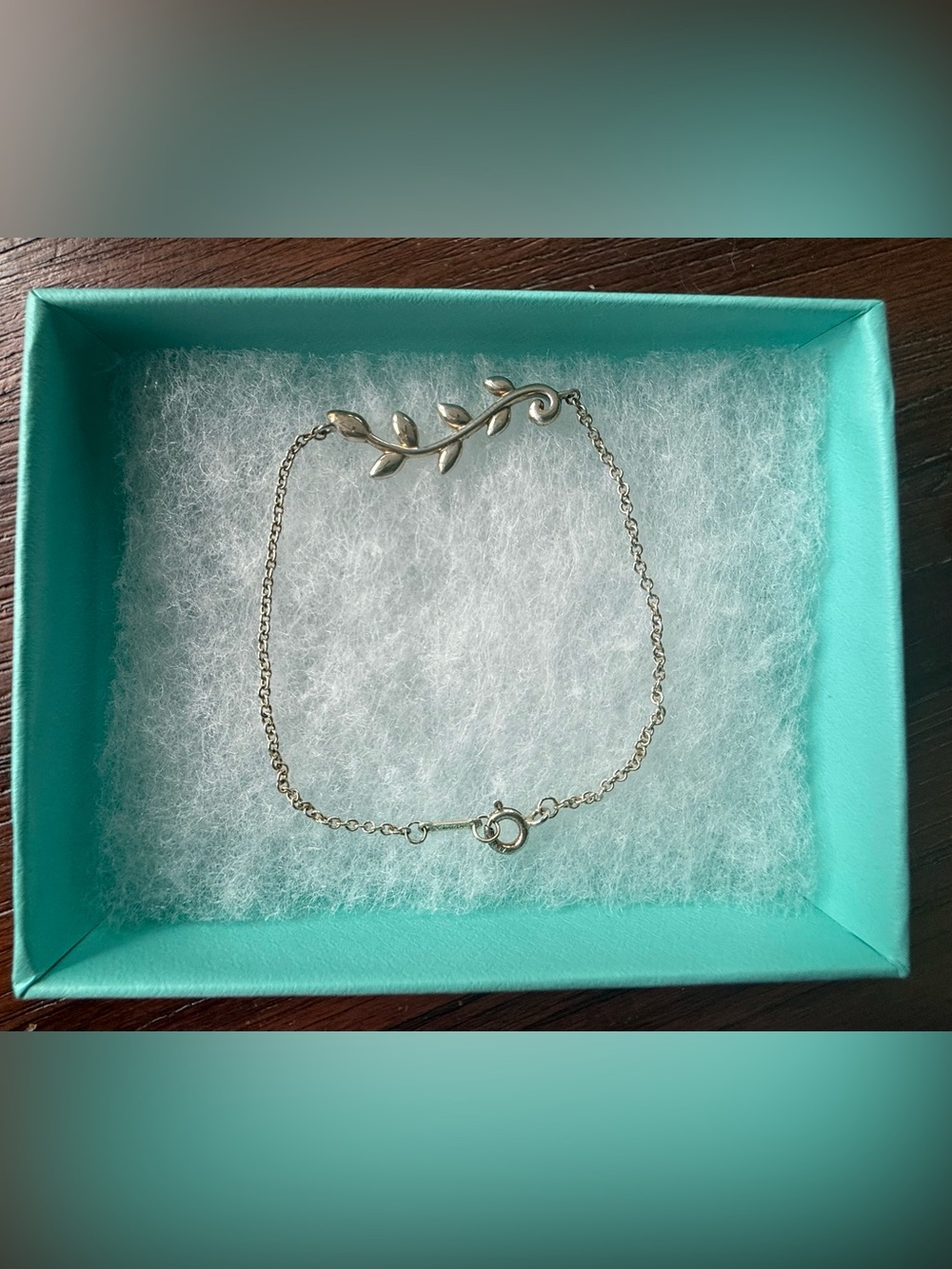 Tiffany & Co. Paloma Picasso Olive Leaf Sterling Silver 7” Bracelet